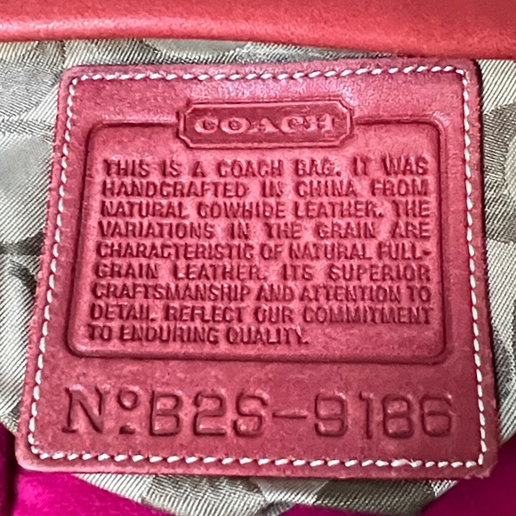 Coach Red Hobo Bag - Picture 4 of 16